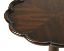 Dansby 20 in. W Round Wood Scalloped Edge Pedestal Side Table by Butler Specialty Company