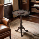 Dansby 20 in. W Round Wood Scalloped Edge Pedestal Side Table by Butler Specialty Company