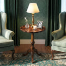 Dansby 20 in. W Round Wood Scalloped Edge Pedestal Side Table by Butler Specialty Company