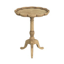 Dansby 20 in. W Round Wood Scalloped Edge Pedestal Side Table by Butler Specialty Company