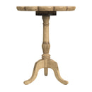 Dansby 20 in. W Round Wood Scalloped Edge Pedestal Side Table by Butler Specialty Company
