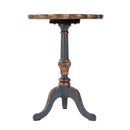 Dansby 20 in. W Round Wood Scalloped Edge Pedestal Side Table by Butler Specialty Company