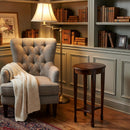 Arielle 12.5 in. W Round Wood Petite Side Table with Pull-Out Tray and Lower Open Shelf by Butler Specialty Company