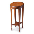 Arielle 12.5 in. W Round Wood Petite Side Table with Pull-Out Tray and Lower Open Shelf by Butler Specialty Company