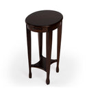 Arielle 12.5 in. W Round Wood Petite Side Table with Pull-Out Tray and Lower Open Shelf by Butler Specialty Company