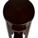 Arielle 12.5 in. W Round Wood Petite Side Table with Pull-Out Tray and Lower Open Shelf by Butler Specialty Company