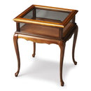 Burton 18 in. W Rectangular Wood and Glass Traditional Curio Table by Butler Specialty Company