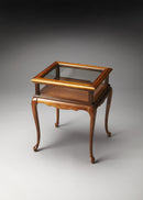 Burton 18 in. W Rectangular Wood and Glass Traditional Curio Table by Butler Specialty Company