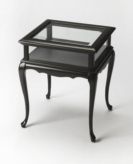 Burton 18 in. W Rectangular Wood and Glass Traditional Curio Table by Butler Specialty Company