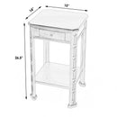 Moyer 15 in. W Square Wood 1 Drawer Side Table with Lower Open Shelf by Butler Specialty Company