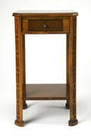 Moyer 15 in. W Square Wood 1 Drawer Side Table with Lower Open Shelf by Butler Specialty Company