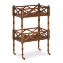 Foster 19 in. W Rectangular Wood 2 Tier Bar Cart on Casters by Butler Specialty Company