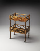 Foster 19 in. W Rectangular Wood 2 Tier Bar Cart on Casters by Butler Specialty Company