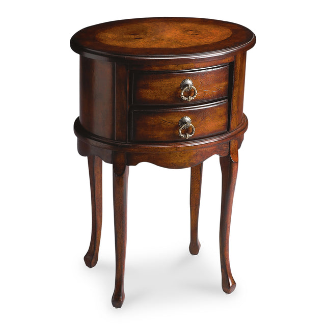 Whitley 18 in. W Oval Wood Traditional 2 Drawer Side Table by Butler Specialty Company