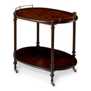 Kathleen 31 in. W Rectangular Wood 2 Tier Bar/Serving Cart on Casters by Butler Specialty Company