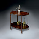 Kathleen 31 in. W Rectangular Wood 2 Tier Bar/Serving Cart on Casters by Butler Specialty Company
