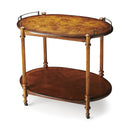 Kathleen 31 in. W Rectangular Wood 2 Tier Bar/Serving Cart on Casters by Butler Specialty Company