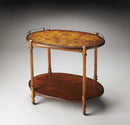Kathleen 31 in. W Rectangular Wood 2 Tier Bar/Serving Cart on Casters by Butler Specialty Company