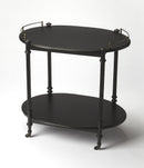 Kathleen 31 in. W Rectangular Wood 2 Tier Bar/Serving Cart on Casters by Butler Specialty Company