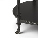 Kathleen 31 in. W Rectangular Wood 2 Tier Bar/Serving Cart on Casters by Butler Specialty Company