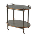 Kathleen 31 in. W Rectangular Wood 2 Tier Bar/Serving Cart on Casters by Butler Specialty Company