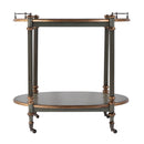 Kathleen 31 in. W Rectangular Wood 2 Tier Bar/Serving Cart on Casters by Butler Specialty Company