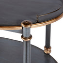 Kathleen 31 in. W Rectangular Wood 2 Tier Bar/Serving Cart on Casters by Butler Specialty Company