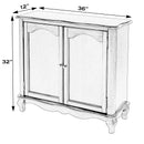 Leyden 36 in. W Rectangular Wood 2 Door European Accent Cabinet with 1 Fixed Interior Shelf by Butler Specialty Company