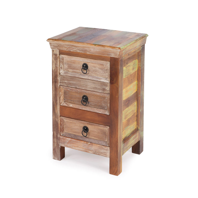 Arya 15.75 in. W Rectangular Wood Hand Painted Rustic 3 Drawer Accent Chest by Butler Specialty Company