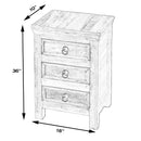 Arya 15.75 in. W Rectangular Wood Hand Painted Rustic 3 Drawer Accent Chest by Butler Specialty Company