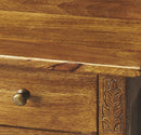 Wester 14 in. W Rectangular Solid Wood Hand Carved 1 Drawer 1 Door Accent Side Table by Butler Specialty Company