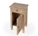 Wester 14 in. W Rectangular Solid Wood Hand Carved 1 Drawer 1 Door Accent Side Table by Butler Specialty Company