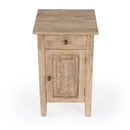Wester 14 in. W Rectangular Solid Wood Hand Carved 1 Drawer 1 Door Accent Side Table by Butler Specialty Company