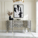 Vivienne 57.25 in. W Rectangular Bone Inlay and Wood 3 Drawer 2 Door Console/Buffet by Butler Specialty Company