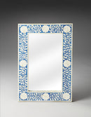 Vivienne 16 in. W x 24 in. H Rectangular Bone Inlay Horizontal or Vertical Hanging Accent Wall Mirror by Butler Specialty Company
