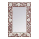 Vivienne 16 in. W x 24 in. H Rectangular Bone Inlay Horizontal or Vertical Hanging Accent Wall Mirror by Butler Specialty Company