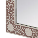 Vivienne 16 in. W x 24 in. H Rectangular Bone Inlay Horizontal or Vertical Hanging Accent Wall Mirror by Butler Specialty Company
