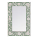 Vivienne 16 in. W x 24 in. H Rectangular Bone Inlay Horizontal or Vertical Hanging Accent Wall Mirror by Butler Specialty Company