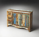 Reverb 44 in. W Rectangular Wood Hand Painted Rustic 3 Drawer 2 Door Sideboard by Butler Specialty Company