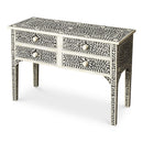 Vivienne 40 in. W Rectangular Bone Inlay and Wood 4 Drawer Console Table by Butler Specialty Company