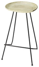 Hamlin 31 in. Seat Height Oval Wood and Iron Backless Bar Stool with Footrest by Butler Specialty Company