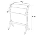 Newhouse 29.25 in. W Rectangular Wood 3 Rail Traditional Blanket Stand by Butler Specialty Company
