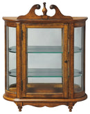 Melinda 21 in. W x 27.5 in. H Wood Traditional 1 Door 2 Glass Shelve Mirrored Back Wall Curio by Butler Specialty Company