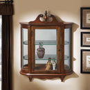 Melinda 21 in. W x 27.5 in. H Wood Traditional 1 Door 2 Glass Shelve Mirrored Back Wall Curio by Butler Specialty Company