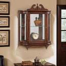 Melinda 21 in. W x 27.5 in. H Wood Traditional 1 Door 2 Glass Shelve Mirrored Back Wall Curio by Butler Specialty Company