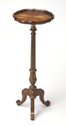 Chatsworth 13.75 in. W x 36.5 in. H Round Wood Scalloped Edge 3 Leg Pedestal Plant Stand by Butler Specialty Company
