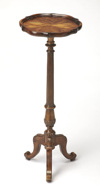 Chatsworth 13.75 in. W x 36.5 in. H Round Wood Scalloped Edge 3 Leg Pedestal Plant Stand by Butler Specialty Company