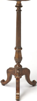 Chatsworth 13.75 in. W x 36.5 in. H Round Wood Scalloped Edge 3 Leg Pedestal Plant Stand by Butler Specialty Company