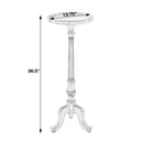 Chatsworth 13.75 in. W x 36.5 in. H Round Wood Scalloped Edge 3 Leg Pedestal Plant Stand by Butler Specialty Company