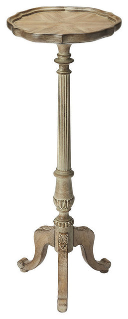Chatsworth 13.75 in. W x 36.5 in. H Round Wood Scalloped Edge 3 Leg Pedestal Plant Stand by Butler Specialty Company